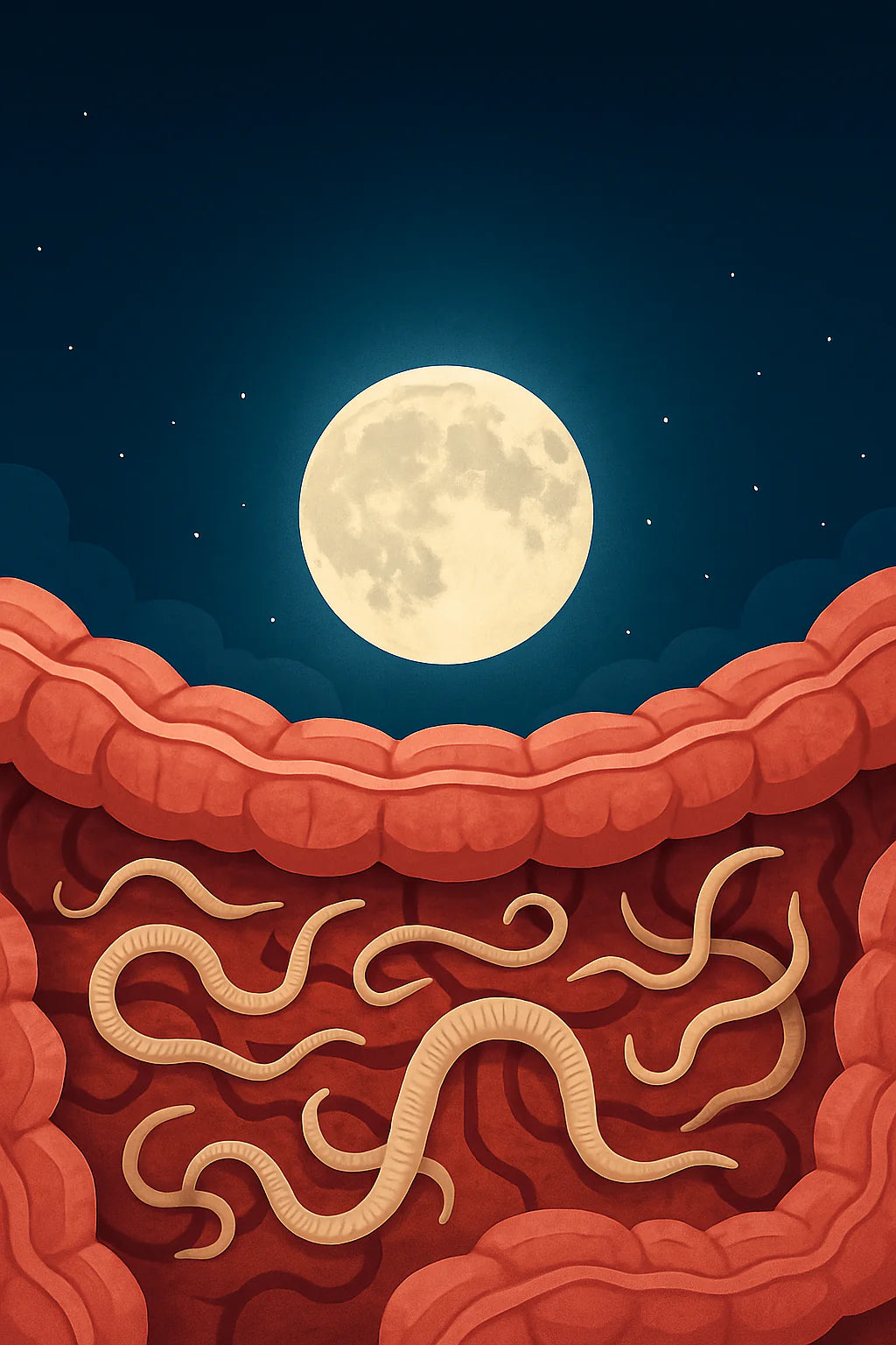Full Moon and Worms