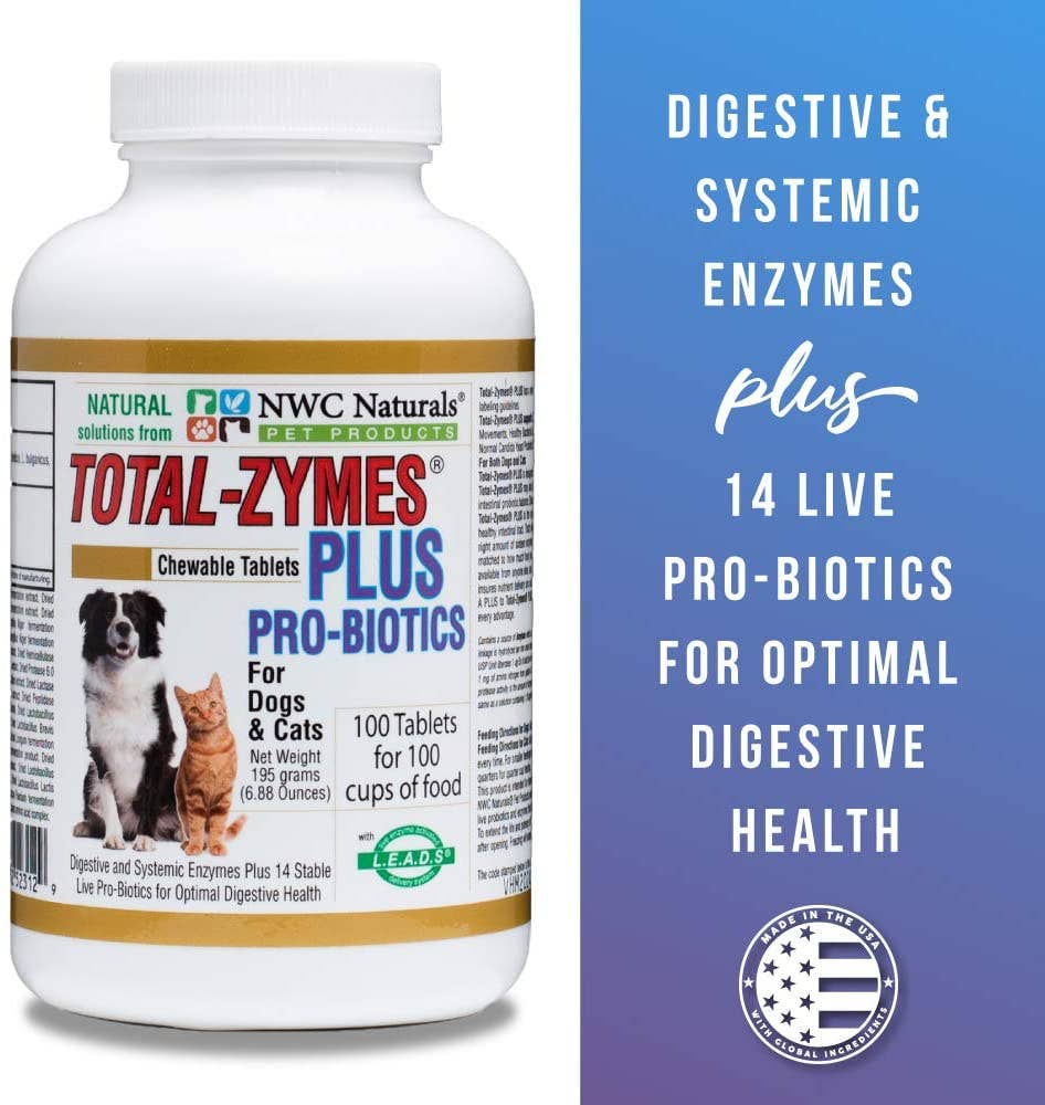Total-Zymes® Plus Tablets Digestive Enzymes and Probiotics
