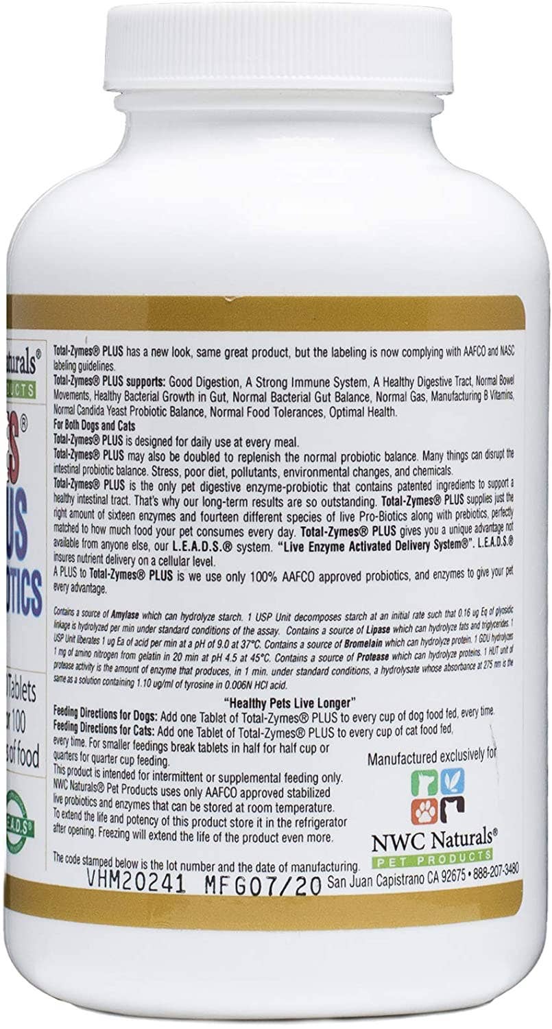 Total-Zymes® Plus Tablets Digestive Enzymes and Probiotics